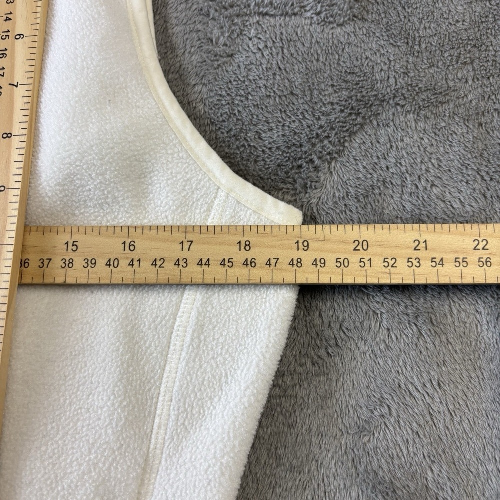Vineyard Vines Vest Womens S Ivory Full‎ Zip Fleece Casual Preppy Hiking Outdoor - Picture 6 of 15